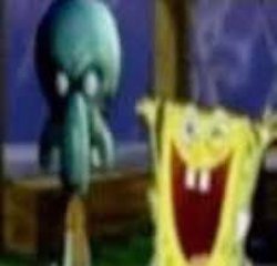 Angry squidward, happy spongebob Meme Template