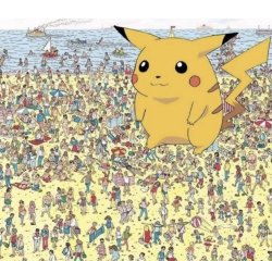 Find Pikachu Meme Template
