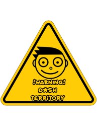 Dash territory warning sign Meme Template