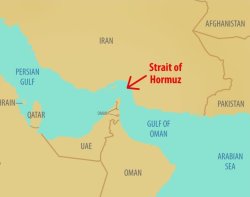 Map strait of hormuz Meme Template