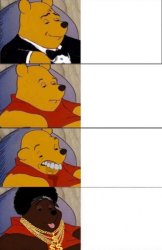 4 panel Winnie Meme Template