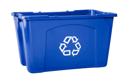 Blue Recycling Bin Meme Template