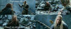 LOTR kill count Meme Template