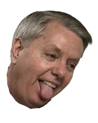Lindsey Graham tounge out Meme Template