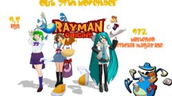 Haruhi and Hatsune with Rayman Meme Template