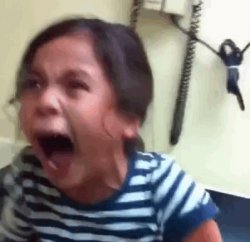 Girl freaking out at the doctor's Meme Template