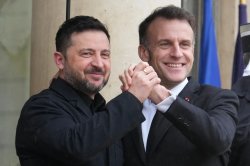 emmanuel macron agrees to marry volodymyr zelensky Meme Template