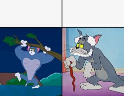 Tom fuerte Tom viejo Meme Template
