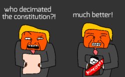 The constitution gets destroyed Meme Template