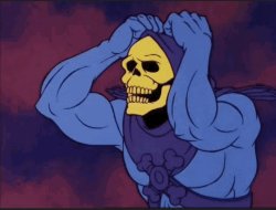 Skeletor scared out of his freaking mind Meme Template