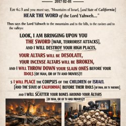 MODERN PROPHESY ORACLE, Dated 2017 02-01 Eze 6:3 and you must sa Meme Template