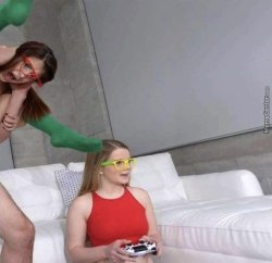 Nerdy innocent gamer Meme Template