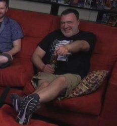 Mike Stoklasa laughing Meme Template