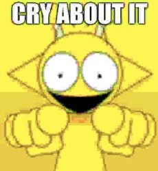 CRY ABOUT IT Meme Template