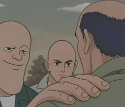 Bald Guys Anime Meme Template