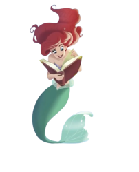 Ariel reading Meme Template