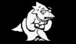 nervous alphys Meme Template