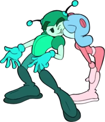 Celeste kissing Quasar Meme Template