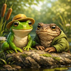 Frog and toad Meme Template