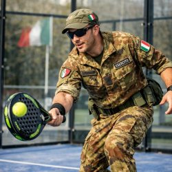 soldier play padel Meme Template