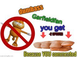 dumbass garfieldfan Meme Template