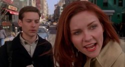 Mary Jane defending Peter Parker Meme Template