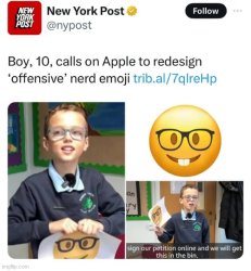 Kid -> nerd emoji Meme Template