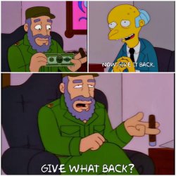 Mr. Burns fidel Meme Template