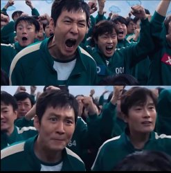 Squid Games reactions Meme Template