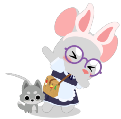 Alice Mousehead...dabbing. Meme Template