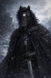 Horse Jon Snow Meme Template