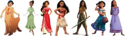 Non-Caucasian Disney Heroines Meme Template
