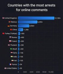 Free Speech prison graph in Ultra Far Left countries Meme Template