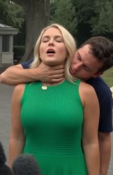 Karoline Leavitt strangled Meme Template