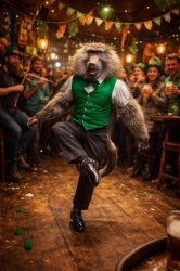 Baboon Irish dancing Meme Template