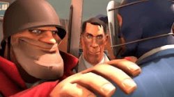 tf2 soldier + spy Meme Template