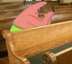 Patrick Prayer Meme Template