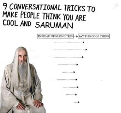Talk like Saruman Meme Template