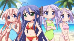 Lucky Star at the beach Meme Template