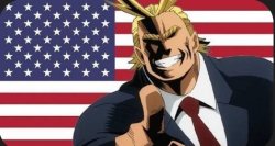 All might american Meme Template