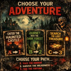 Choose Your Own Adventure General Meme Template