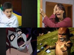 Batman Kills Harley Quinn by Anakin Skywalker Meme Template