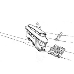 Trolley problem drift Meme Template