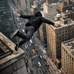 someone jumping off a building Meme Template