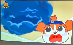 Dog vs storm Meme Template