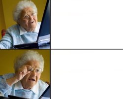 grandma with glasses like spiderman Meme Template