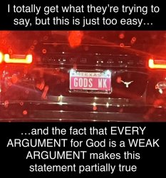 Weak God Argument Meme Template