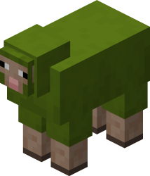Green Minecraft Sheep Meme Template