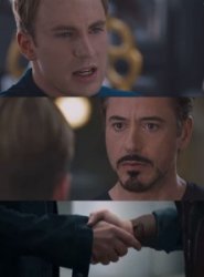 captain america and ironman agrees Meme Template