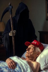 Grim Reaper MAGA old man Meme Template